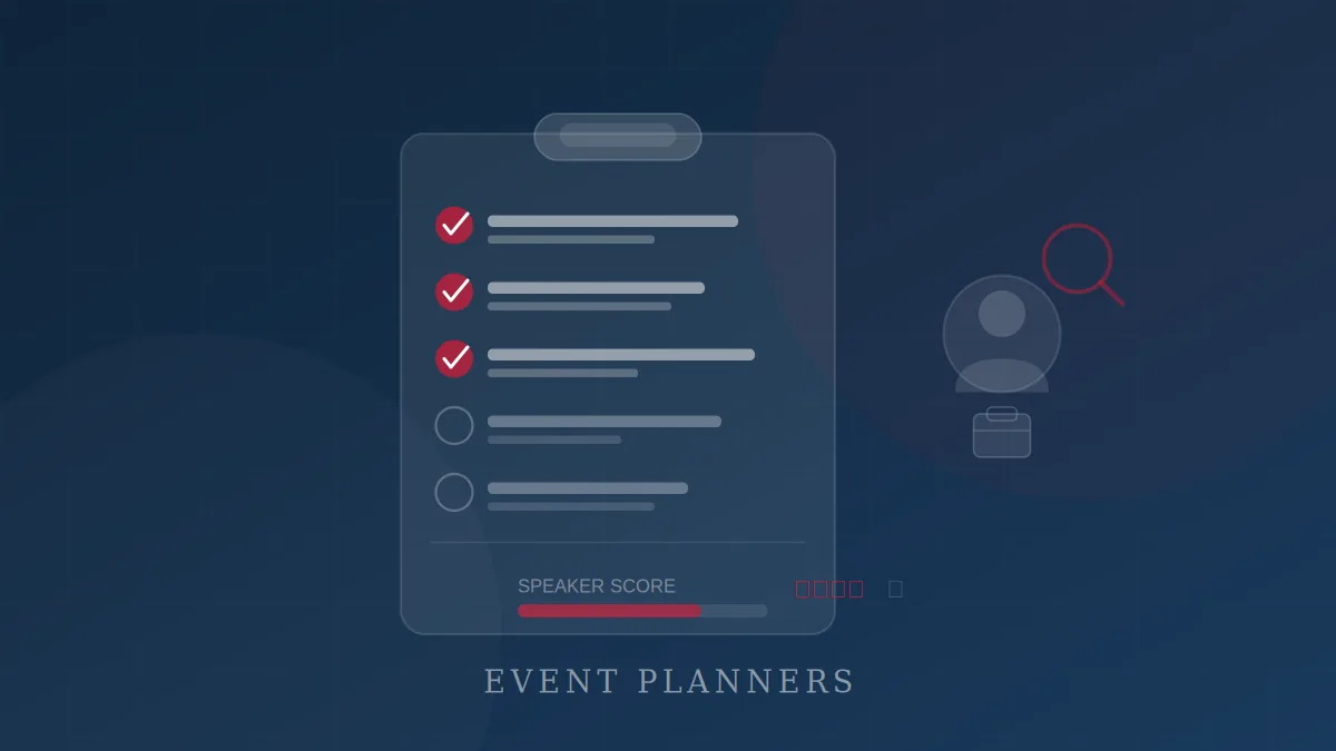What Event Planners Actually Look for When Booking a Speaker