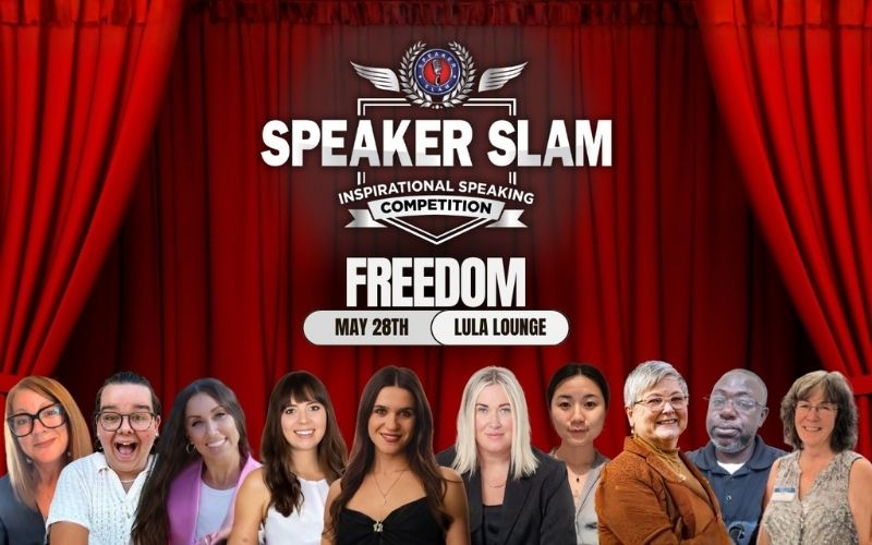 Speaker Slam® Announces Speaker Lineup for the 3rd Competition of the 2024 Season on the Theme "Freedom"