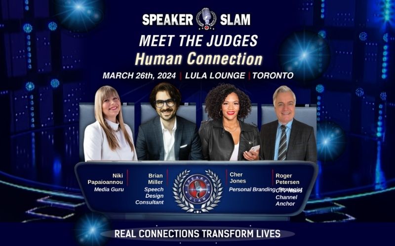 Speaker Slam® Unveils Judges for the Second Competition of the 2024 Year "Human Connection"