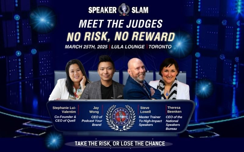 Speaker Slam Unveils Judges For The  No Risk No Reward Competition