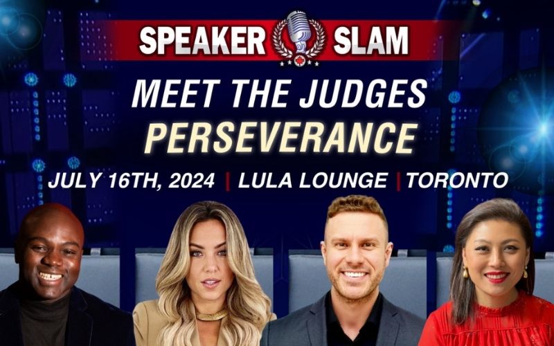 Speaker Slam® Announces Judges Lineup for the 4th Competition of the 2024 Season on the Theme "Perseverance"