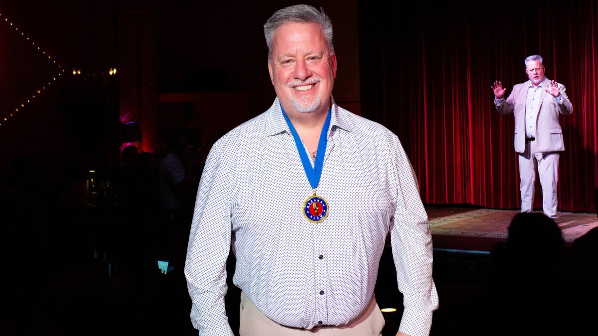 Pierre Mousseau, winner of Speaker Slam® Breakthrough 2026. Vaughan-based entrepreneur, President of High Energy Transport Inc., and author of From the Ashes, who shared the loss of his 20-year-old son Parker at Lula Lounge in Toronto.