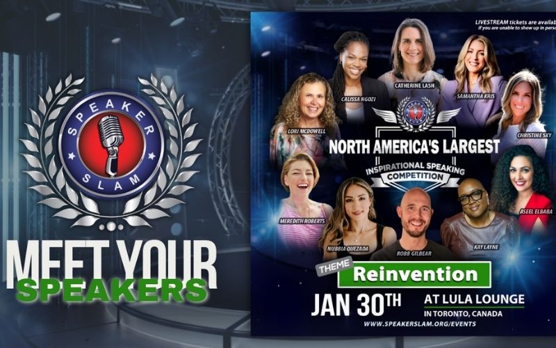 Speaker Slam® Announces Lineup of Inspiring Speakers for "Reinvention" Theme to Kick Off Its 8th Year
