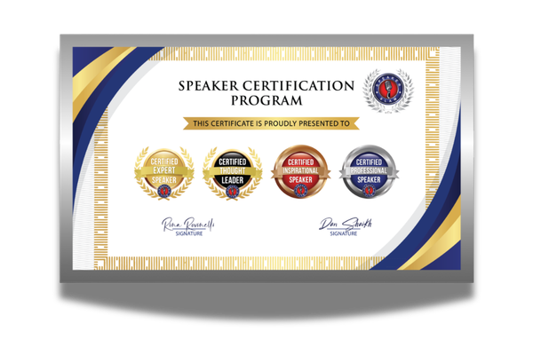Speaker Slam® Speaker Certification Program